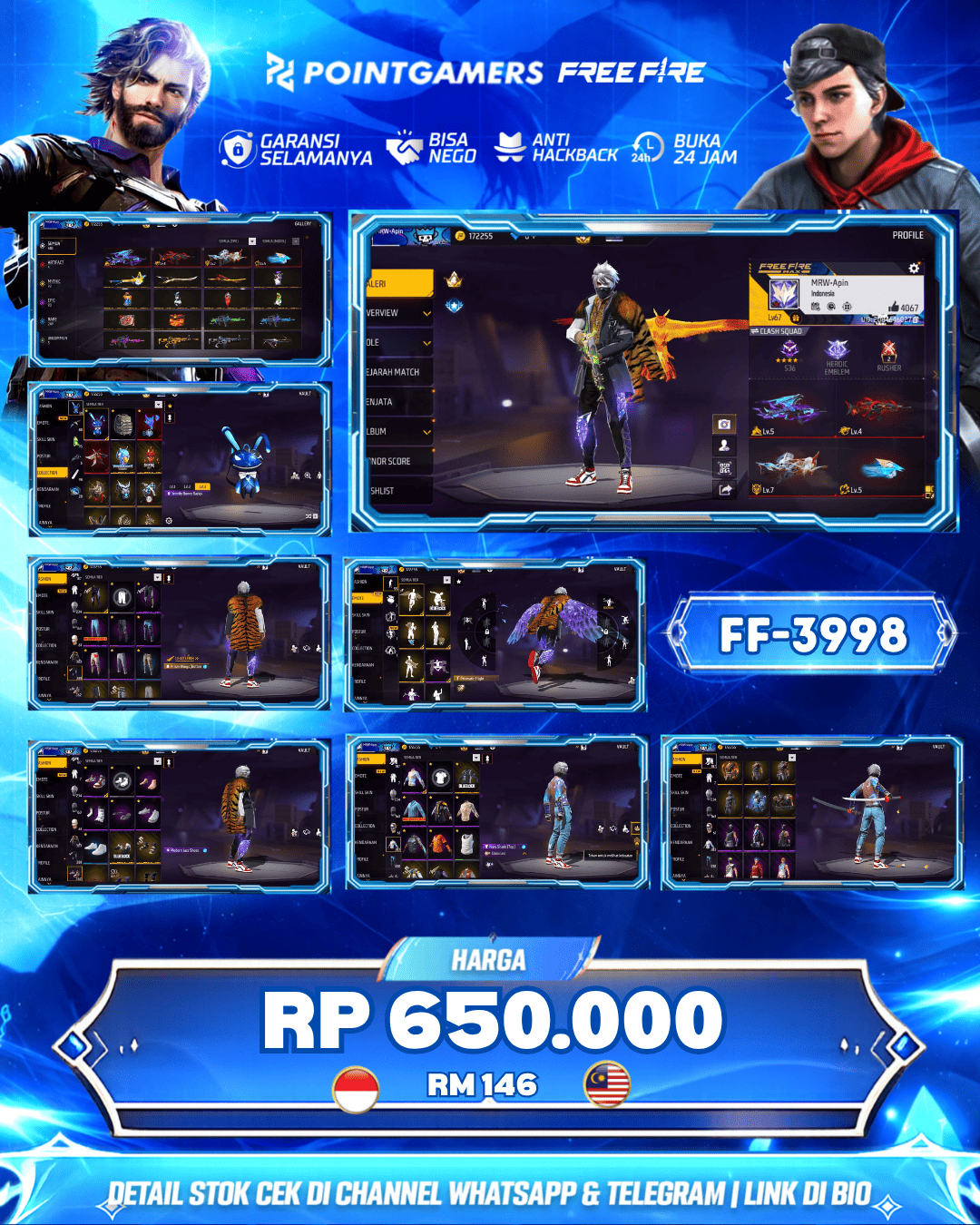 EVO 4, MAX 2 FAMAS & TINJU 1