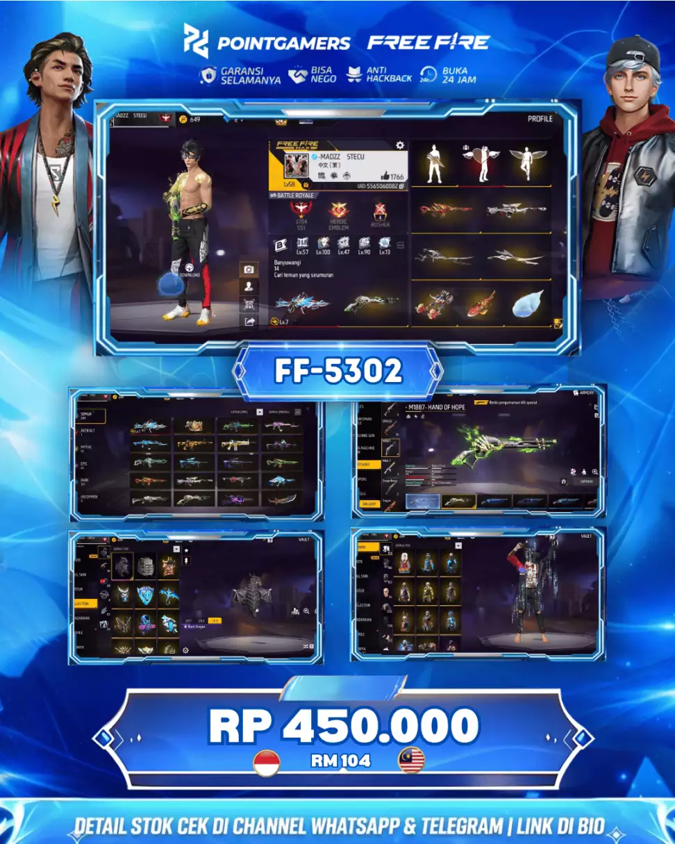 FF-5302 - EVO MAX 1, SG2 4 RASA LUMUT MAMBA BUNNY PELURU SUCI