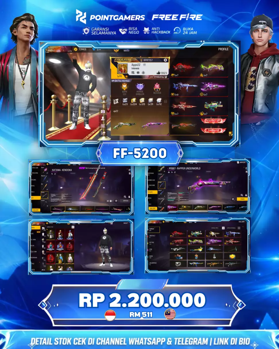 EVO : ADA 8 , MAX 5 OTW 6, SG2 : 6 RASA,UNGU, EVO, LUMUT, GOLDEN, MAMBA, BUNNY 1