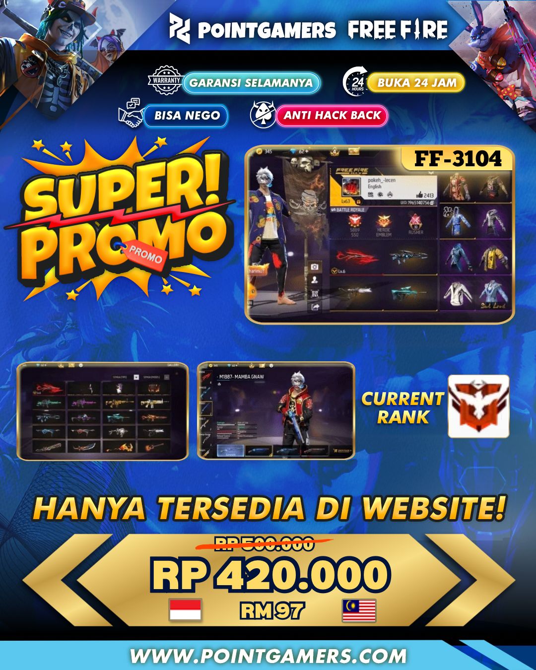 PROMO OTW 1 EVO MAX , SG² MAMBA 2RASA 1