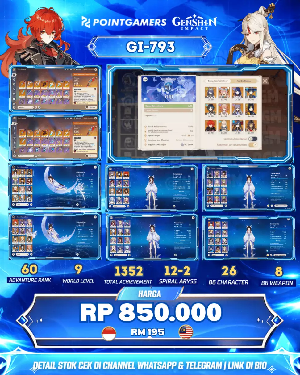 BUNDLE GENSHIN 5 STAR 2