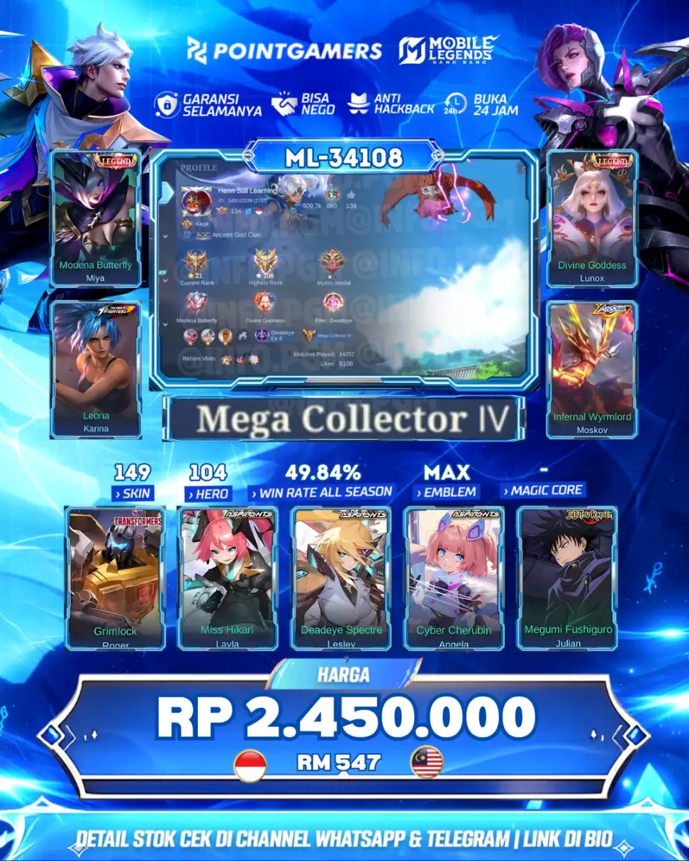 MIYA LEGEND, LUNOX LEGEND 1