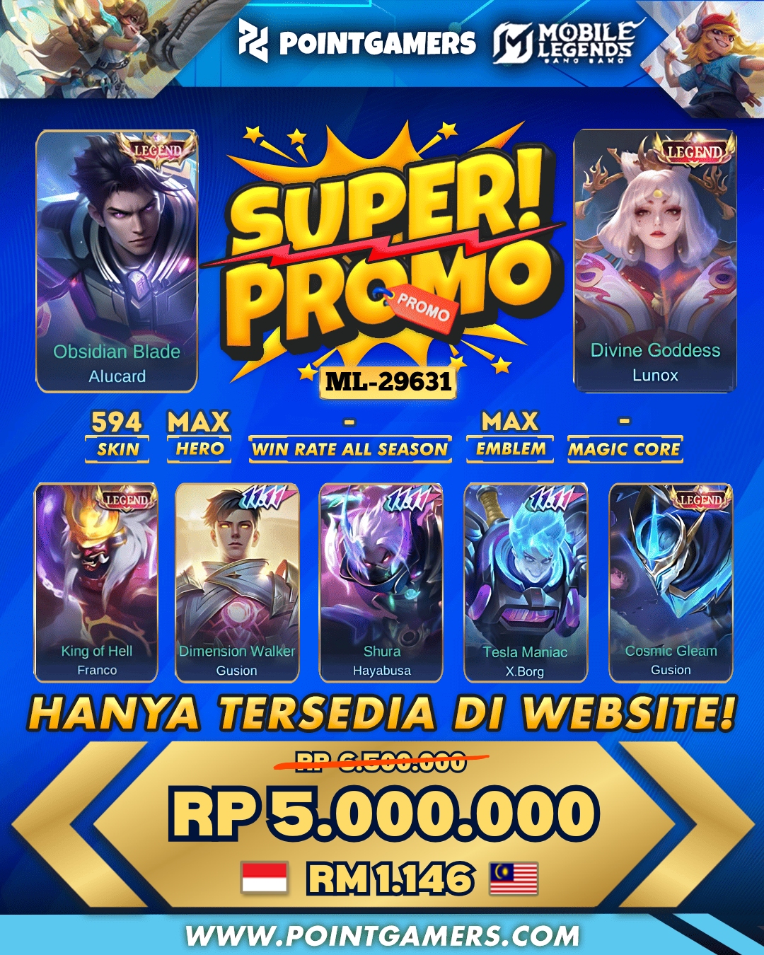 PROMO FRANCO LEGEND, ALUCARD LEGEND 1