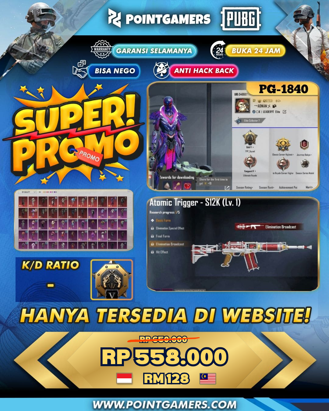 PROMO M24 THE SEVEN SEAS LV 3, S12K ATOMIC TRIGGER LV 2 1