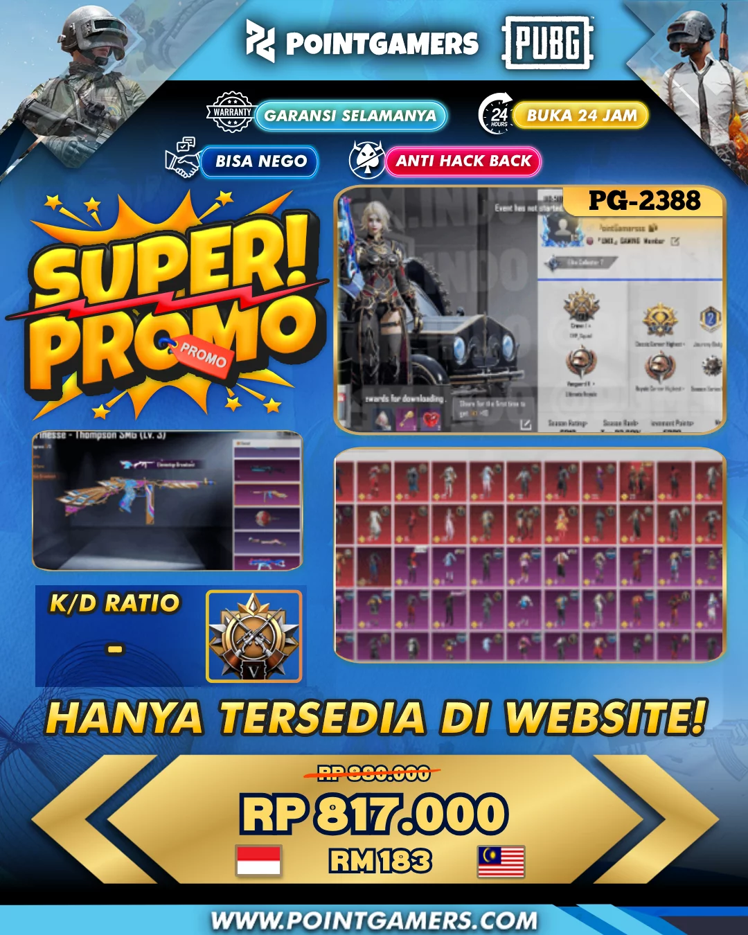 PROMO AWM ONYX BLIZZARD LV 3, UMP BIT BLAS LV 4 1