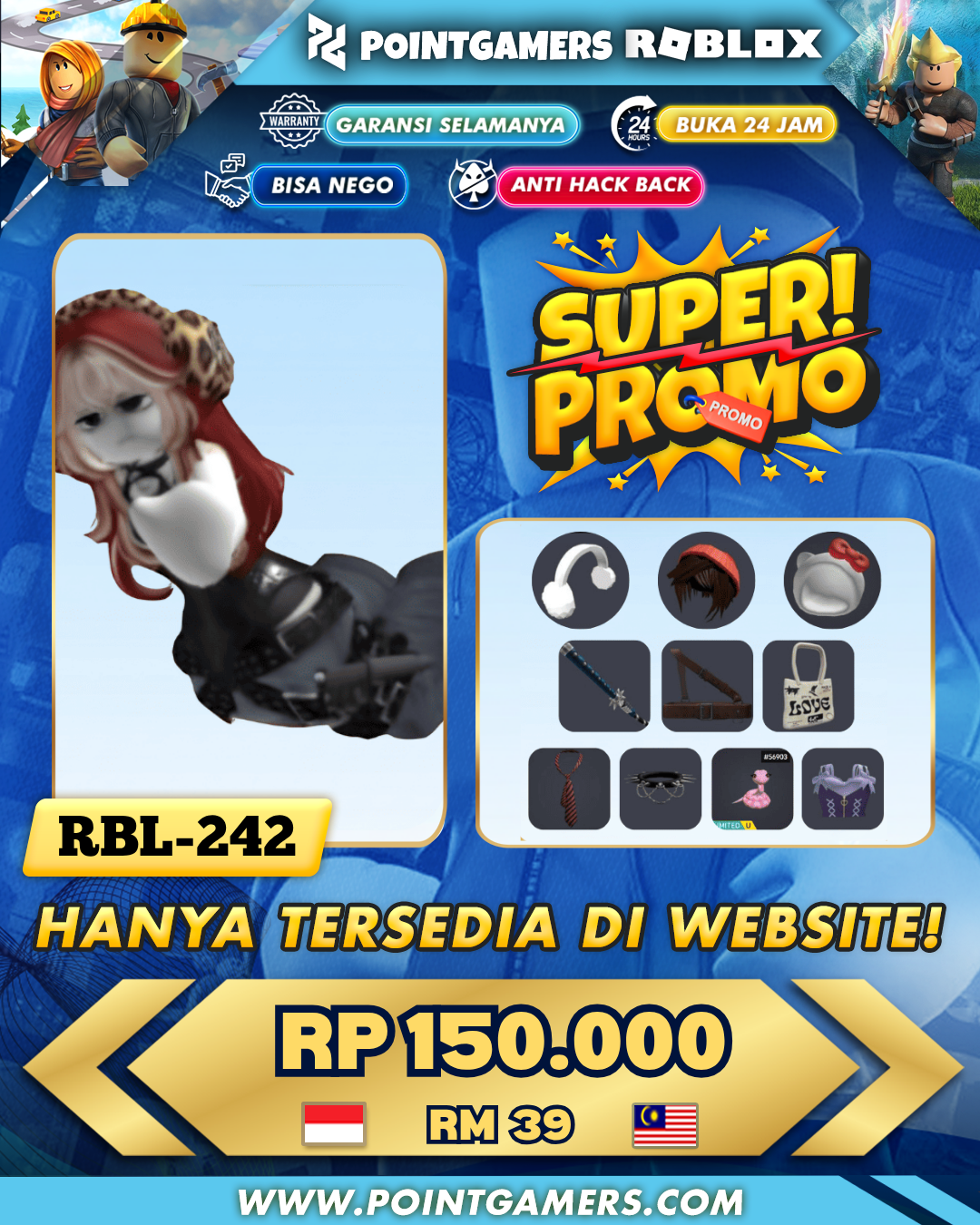 PROMO HELLO KITTY HAT, CHIBI DOLL GIRL (V2) 1